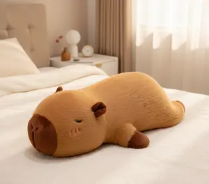 Viral Capybara Long Plush Toy (60cm/24") | Ultra-Soft Hugging Pillow & Cute Room Decor | Perfect Gift