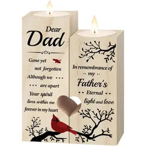 Memorial Candlestick Sympathy Bereavement Memorial Gift for Loss of Father Dad