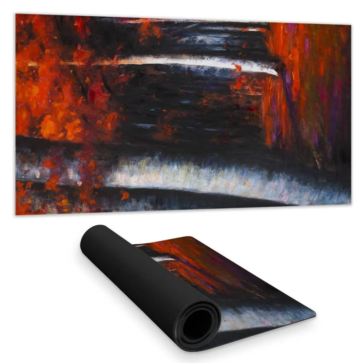 16x32in Rectangular 360 Stand Desk Mat - High-Quality Materials, Non-Slip Rubber Back, Smooth Face, Mysterious Forest Scene, Durable Office Furniture Accessory, Home Decor, Model C1DM1531TBBFL0, Indoor