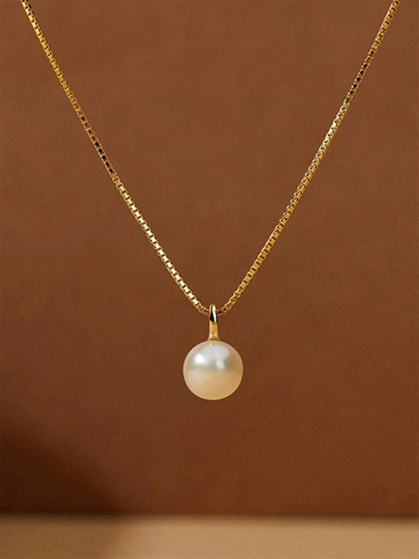 Faux Pearl Decorated Pendant Necklace for Women for Gift, Clavicle Matching Necklace, Elegant All-match Fashion Accessories for Daily Wear, Faux Pearl Jewelry, Clavicular Necklace