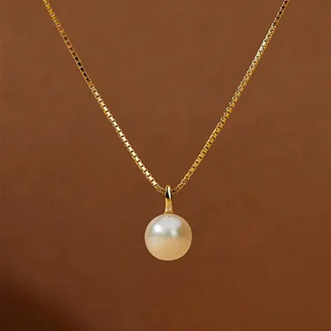 Faux Pearl Decorated Pendant Necklace for Women for Gift, Decorative Necklace, Clavicle Matching Necklace, Elegant All-match Fashion Accessories for Daily Wear, Faux Pearl Jewelry