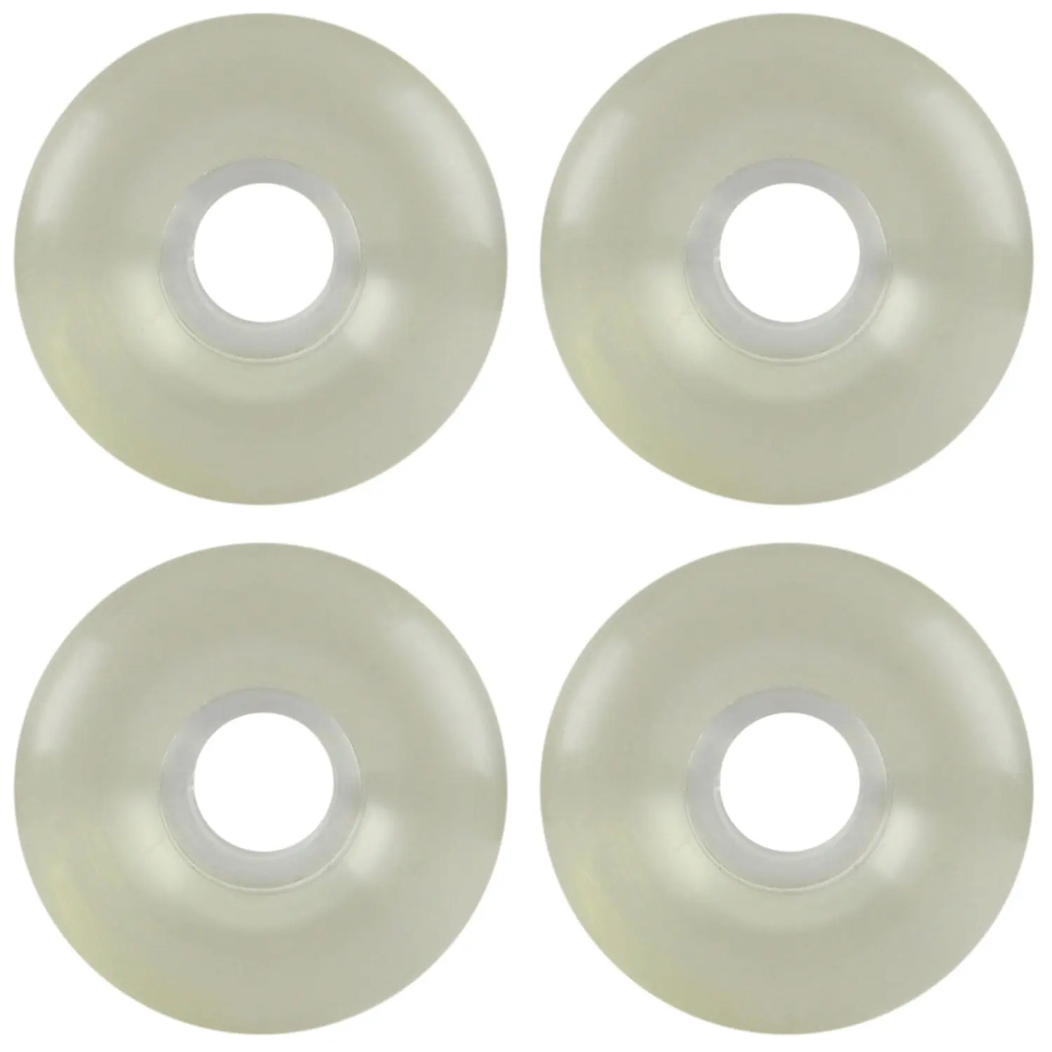 52mm CLEAR Gel Skateboard Wheels Skateboards 52mm 98A