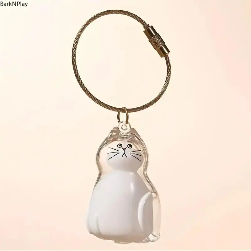 Cat and Dog Hair Keepsake Container, Transparent Acrylic Pet Hair Memory Box in Cute Cat Shape, Pet Memorial Souvenir for Fur Collection, Meaningful Gift for Pet Owners
