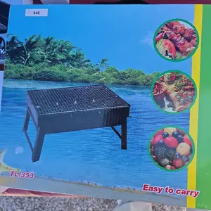portable grill, compact outdoor charcoal grill for camping, picnics, backyard use