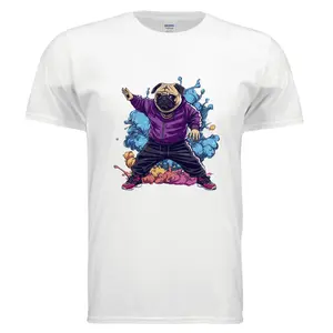 Gildan G640 Adult Softstyle 4.5 oz.  Pug Tee