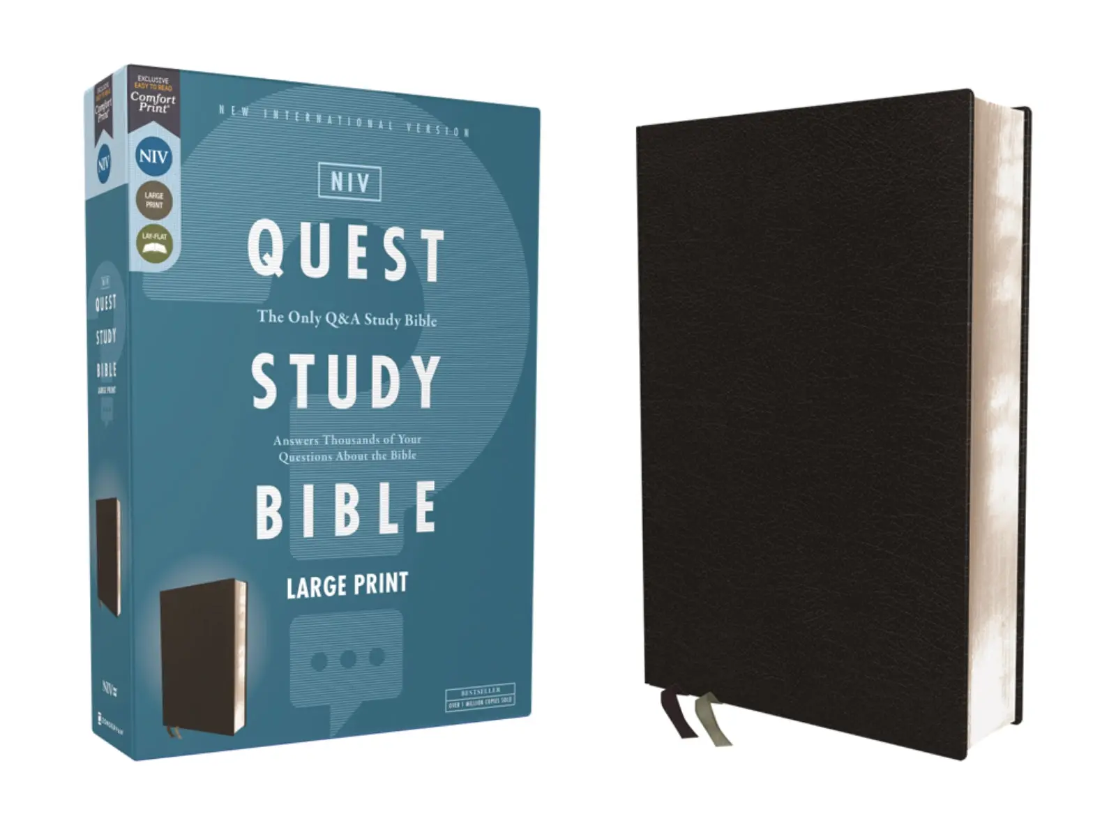 NIV, Quest Study Bible, Comfort Print: The Only Q and A Study Bible