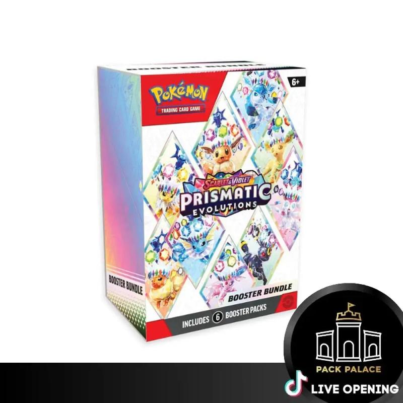 Pokemon English SV8.5 Prismatic Evolutions Elite Trainer Box and Collection Boxes CARDS LIVE OPENING