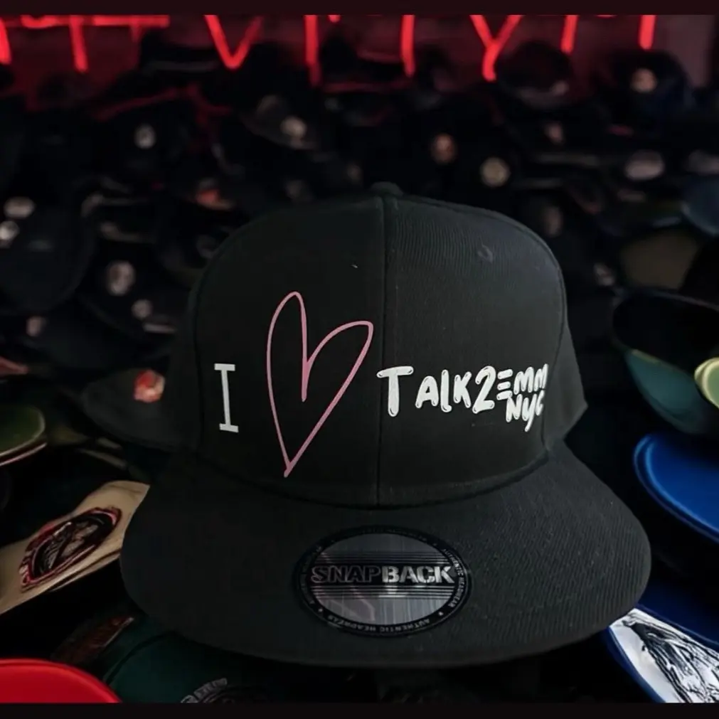 I love Talk2emm NYC influencer snapback cap one size fits allll