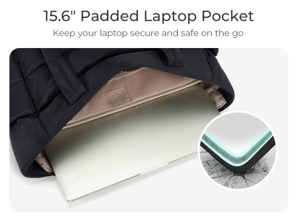 BAGSMART Lightweight Puffy Tote Bag with Compartments for Women, Quilted Shoulder Bag Handbag for Travel and Work Handbag for Travel and Work TikTokShopHolidayHaul