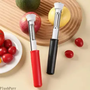 1-Pack 2-in-1 Apple Corer & Peeler — Stainless Steel Fruit Coring Tool with Sharp Blades; Suitable for Apples, Pears, and Peppers; An Essential, Easy-to-Use Kitchen Gadget for Baking & Cooking (Slicer) outdoorfun