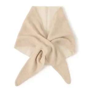 Pure Luxury 100% Mongolian Cashmere Fall Shawl Soft Cozy Triangle Snood for Layering No Polyester No Branding Versatile Wear for Fall Winter