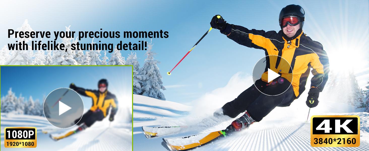 Digital Camera, 4K 64MP Cameras for Photography, 270°Flip Screen Vlogging Camera, Autofocus, Flash, 18X Zoom, 2 Batteries, 64GB Card, Point and Shoot Digital Cameras for Kids Teens, Black