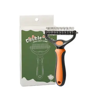 Dual-Sided Multifunctional Dematting Comb for Cats & Dogs