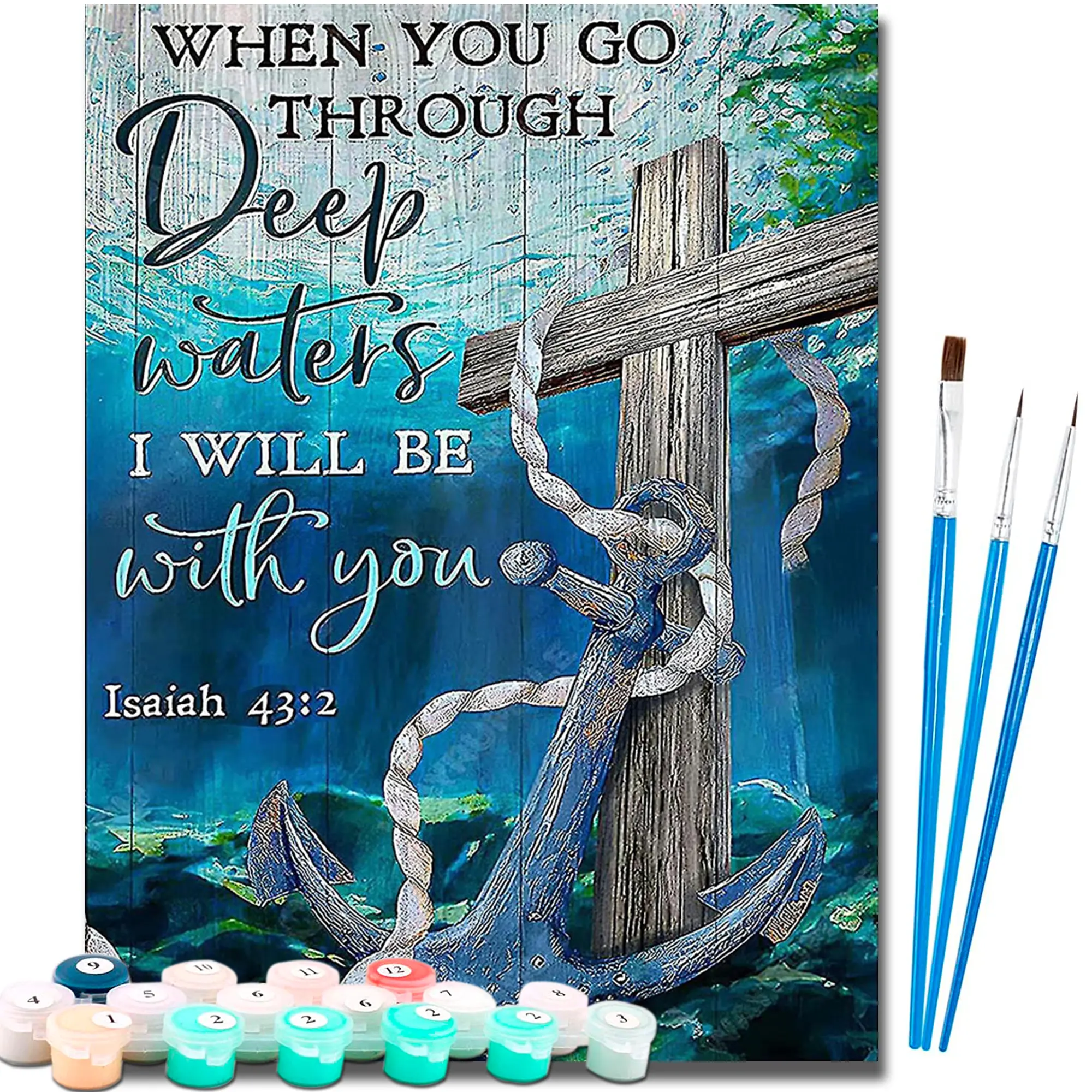 Paint by Numbers Kit - 16x20 In DIY Canvas Painting Accessories Kit for Adults & Beginners, Easy-to-Use, Ideal for Surprise Gifts & Home Wall Decor, Birthdays, Fade-Resistant Paints