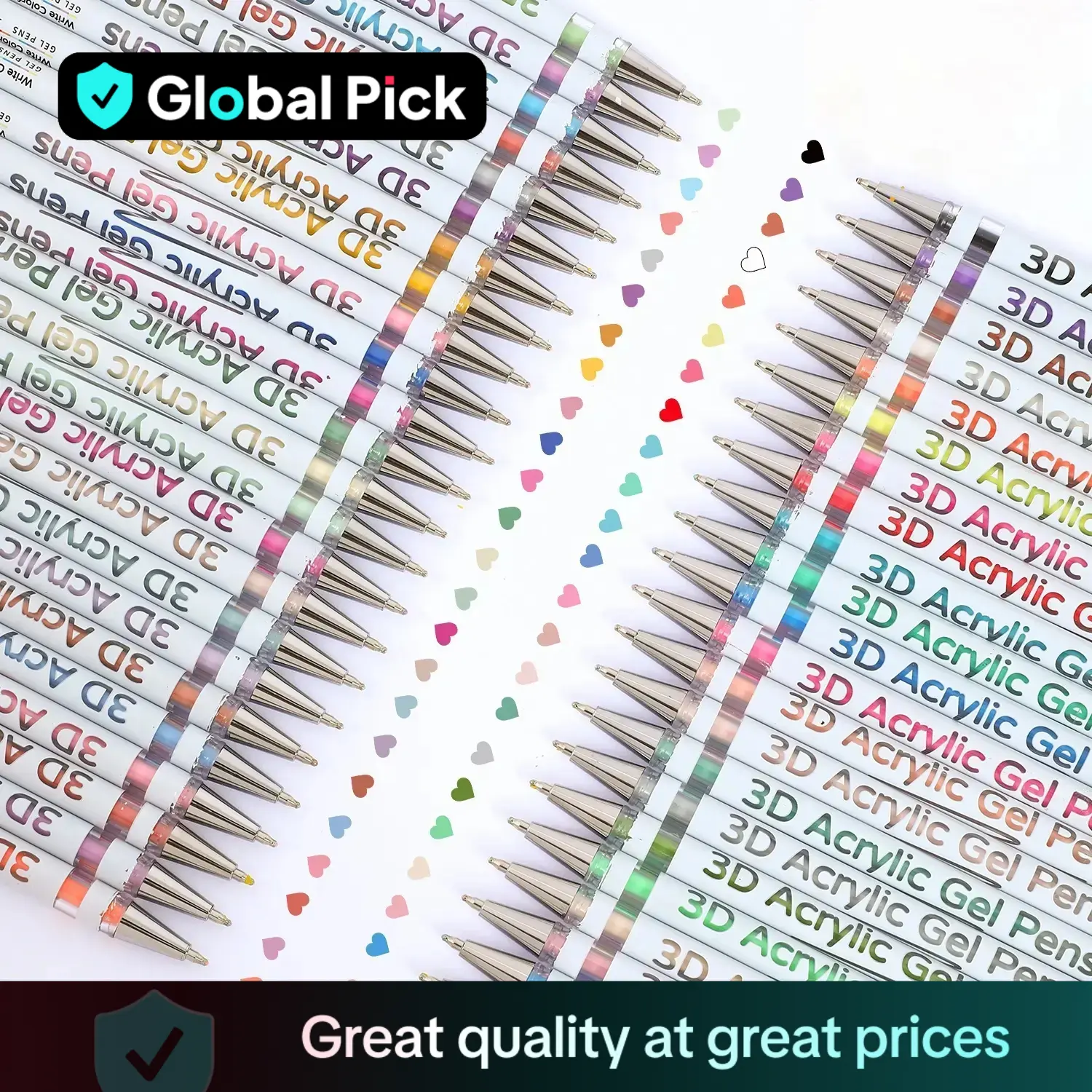 3D Acrylic Gel Pen, 1 Box Quick-drying Acrylic Gel Pen, Graffiti Painting Set, Marker Pen for Greeting Cards, Fill in Colors, Outline, Versatile Usage