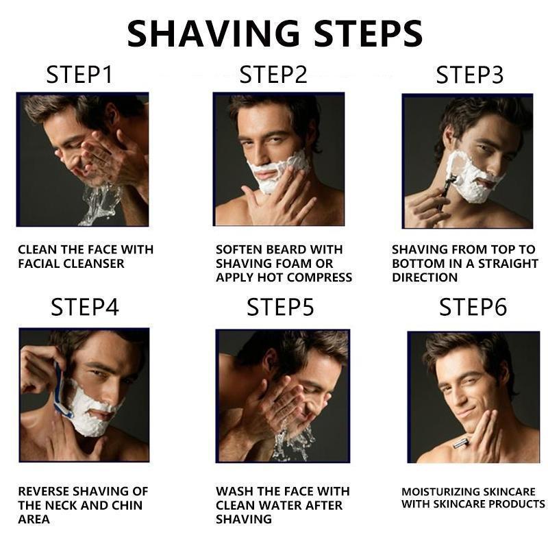 Men's razor replacement blade set, 24/48 blades (with free handle) - Ultra-sharp stainless steel blades for a smooth shave, men's double-edge razor blades, men's travel razor set Men's razor replacement blade set, 24/48 blades (with free handle) - Ultra-sharp stainless steel blades for a smooth shave, men's double-edge razor blades, men's travel razor set