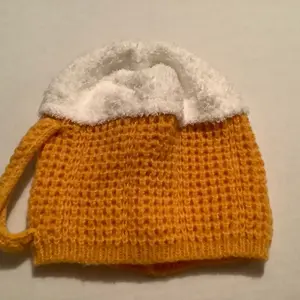 Handmade Crochet Beer Mug Beanie