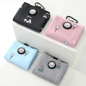 Mile High Life Magnetic Golf Towel (16"x24"), Fun Prints Microfiber Towels, Waffle Fabric Large Golf Towel, with Magnet and Heavy Duty Clip, Golf Bag Accessories for Men and Women