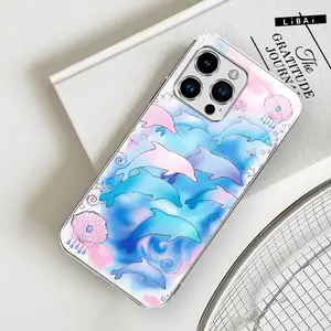 Dolphin Dreams Phone Case For iPhone 17 Pro Max 16 15 14 13 12 11 x xs xr xsmax pro plus mini & Google Pixel & Galaxy S25 Ultra S24 S23 S22 S21 S20 Ultra-888