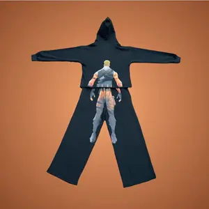 Flattering Vintage Trendy Minimalist Hoodie Set 2025 Autumn New Fashion Unisex Streetwear Stylish Personality Casual Sweatshirt Tough Guy Print Oversized Fit Comfortable Pullover