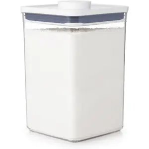 Grips POP Container - Airtight - Big Square Medium 4.4 Qt - Ideal for 5lbs of flour or sugar