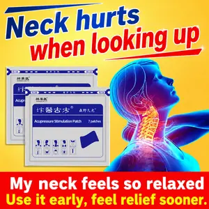 Cervical spine patch for cervical protrusions/spurs; pain relief paste patch for neck stiffness and numbness; stiff joint relief; occupational overuse injury joint pain; cervical spondylosis patch.