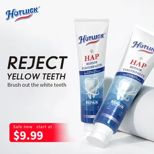 HAP Toothpaste with Hydroxyapatite for Enamel Repair, Cavity Protection, Fluoride-Free Whitening, Sensitive Teeth Formula, Fresh Mint Flavor for Healthy Oral Care 2PCS