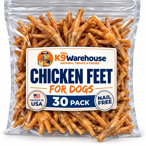 K9warehouse Chicken Feet For Dogs - 30 Pack
