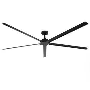 PARROT UNCLE 72 Inch & 84 Inch Winni IPX4 Industrial Aluminum Ceiling Fan with Remote Control Energy Efficient DC Motor for Indoor Outdoor Use