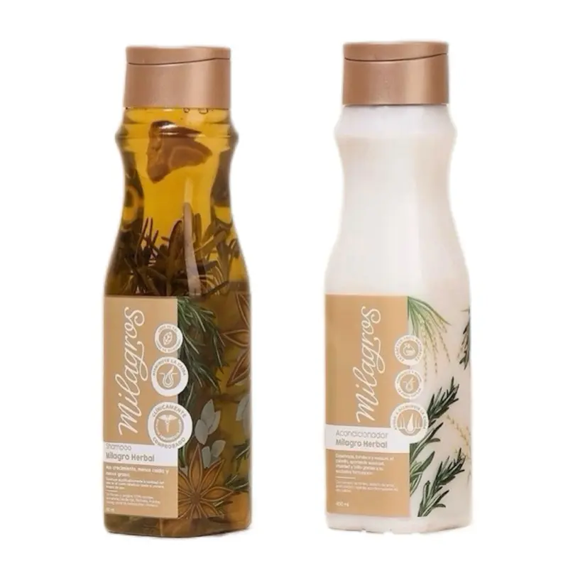 KIT DÚO MILAGRO HERBAL CON ROMERO CRECIMIENTO 500ml Shampoo & Acondicionador - Herbal Shampoo & Conditioner Set for a Refreshing Bath Experience