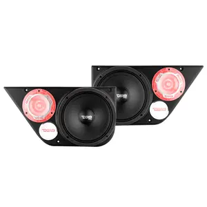 DS18 Exclusive Car Audio System Back Door Panels (Pair), Fits 1 x 6-Inch Midrange Speaker + 1 Tweeter, Compatible with JK & JKU