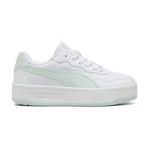 PUMA Womens Court Lally Skye Lace Up Sneakers Shoes Casual - White