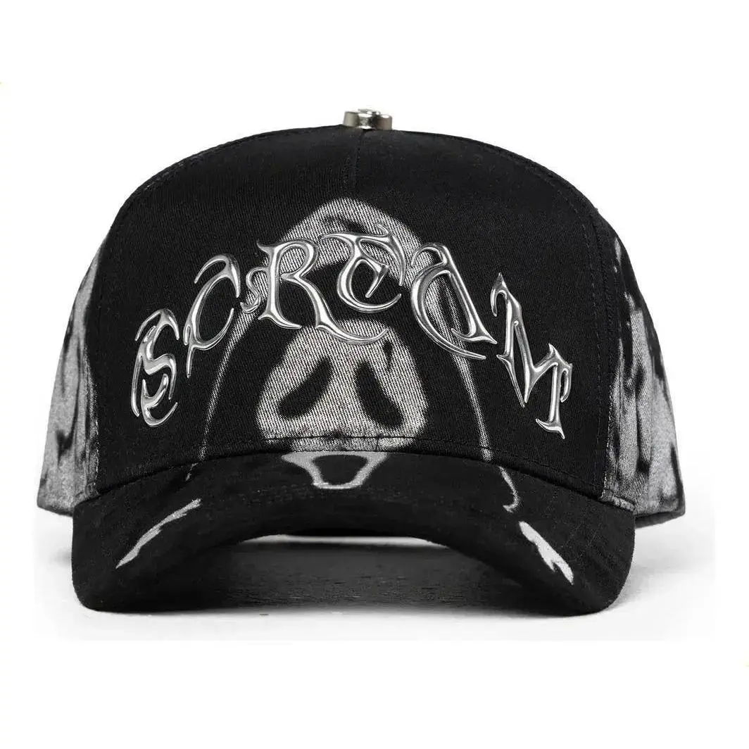 Barbas Hats Chrome Black Adjustable Cap Spring Summer