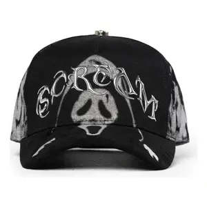 Barbas Hats Chrome Black Adjustable Cap Spring Summer