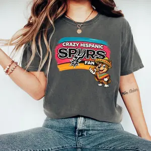 Crazy Hispanic Spurs Fan Shirt Funny Latino Basketball Tee Game Day Outfit