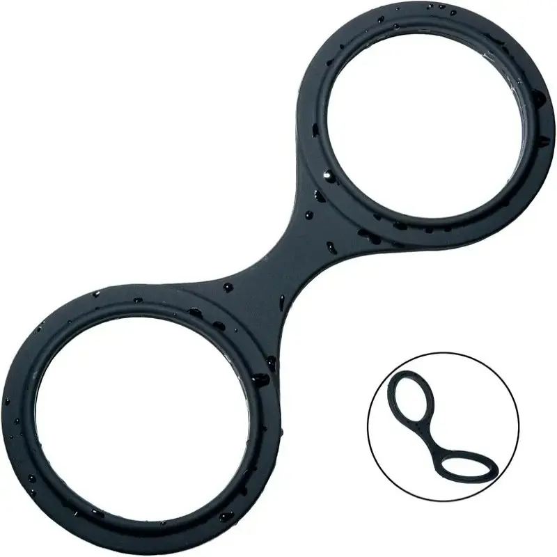 Role-Play Police Handcuffs Prop, Halloween and Stage Performance Fun Party Toy, party props, Silent Keyless Silicone Handcuffs, Comfortable and Convenient, Party Accessories