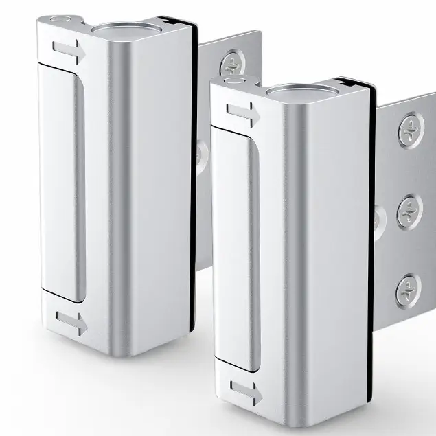 【Buy 1 get 1 free, total of 2】2 Pack Upgraded Door Lock Home Security Withstands 800 lbs Heavy Duty Door Reinforcement Safety Latch for Inward Swingin
