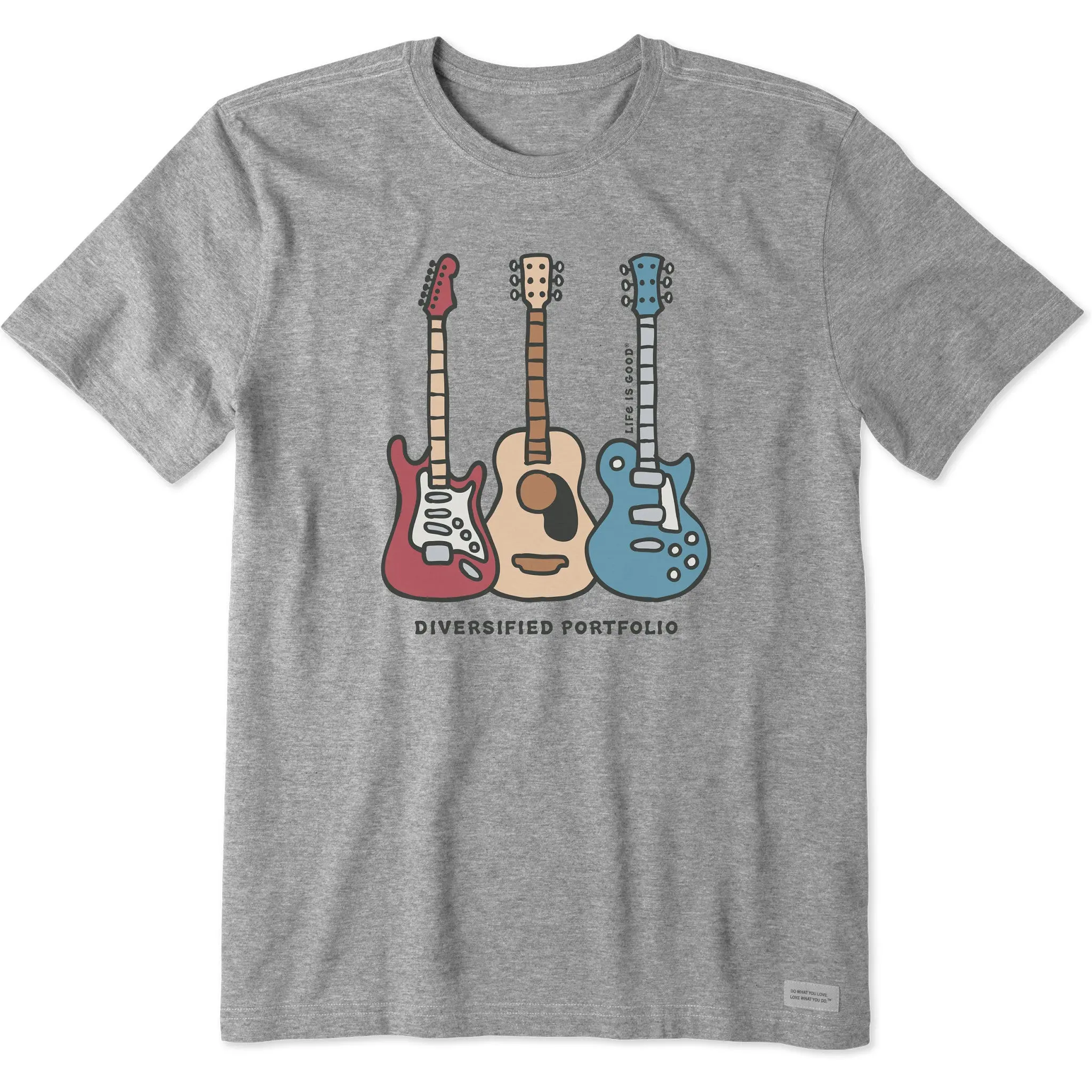Men's Diversified Portfolio Guitars Vintage Short Sleeve Tee