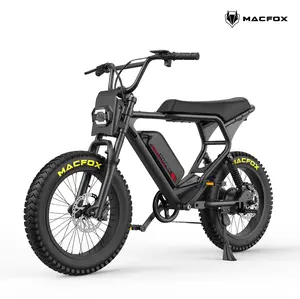 MACFOX X2 Electric Bike for School Commute, Suitable Height 5'4"–6'4", Dual Battery Option, 20 MPH, 48V 20Ah, Peak 1000W, Full Suspension, Hydraulic Brakes, 20"x4" Fat Tires, Class-3 Ebike