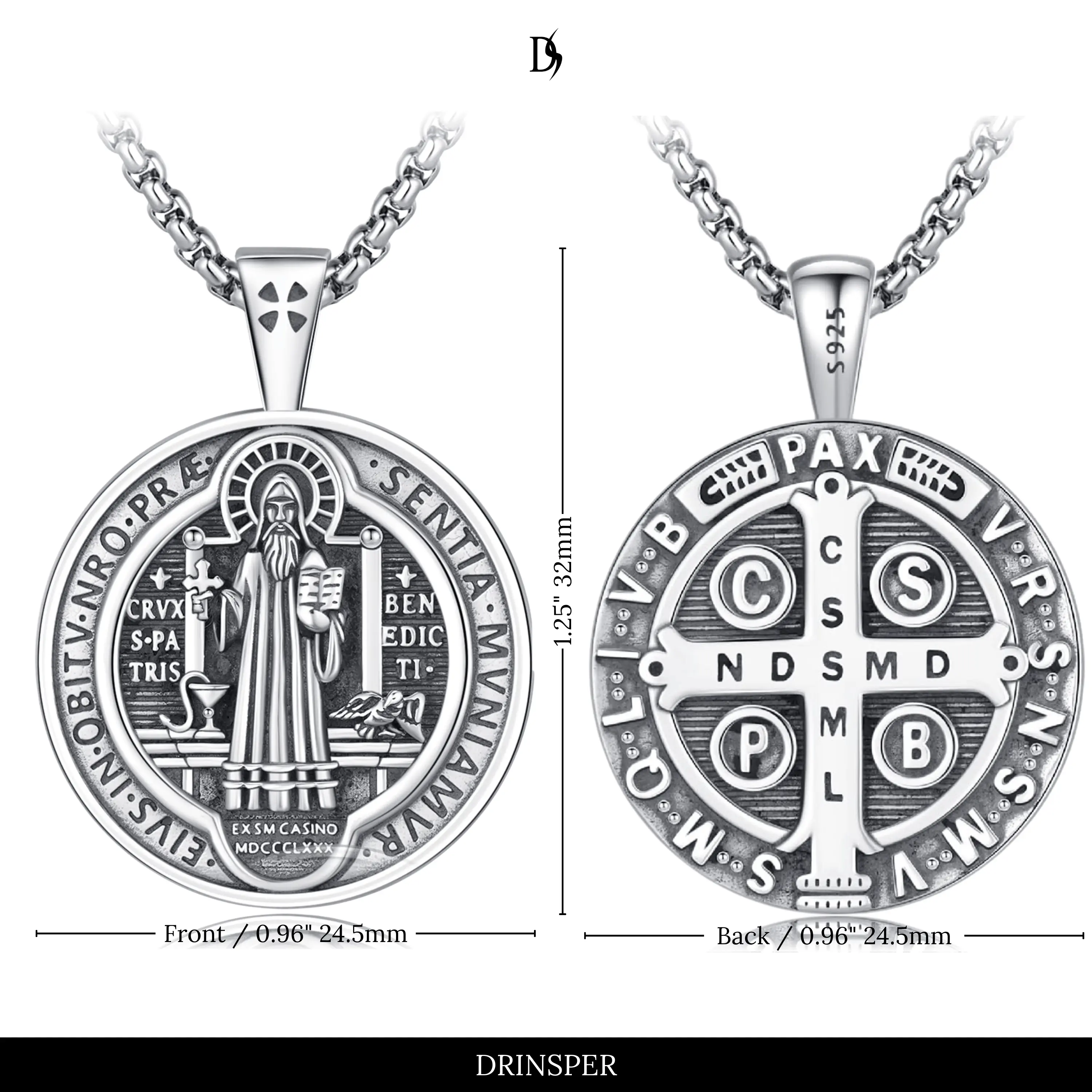 Bold Saint Benedict Medal