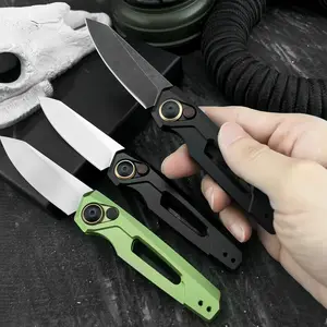 7550 outdoor folding knife, aluminum handle, CPM-154 high-hardness steel, EDC tool for camping, driving, and fishing outdoors, an ideal gift