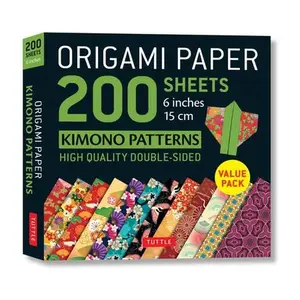 Origami Paper 200 Sheets Kimono Patterns 6 (15 CM): Tuttle Origami Paper: Double-Sided Origami Sheets Printed with 12 Patterns (Instructions for 6 Pro -- Tuttle Studio, Loose-Leaf Book