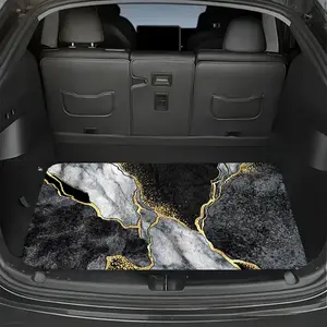 Black gold dream arc crystal velvet material, durable and easy to clean, keep the vehicle clean and tidy.Upholstery protection for SUVs, trucks and cars-hard-wearing, non-slip, car boot mat