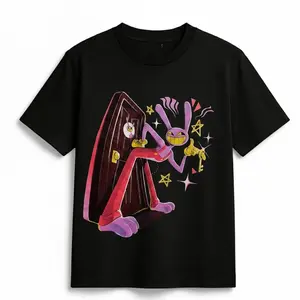 The Amazing Digital Circus Jax Tie-Dye Shirt | Jax Character Tie Dye Tee | The Amazing Digital Circus Graphic T-Shirt | Colorful Cartoon Tie Dye Shirt | Unisex Animation Fan Tee