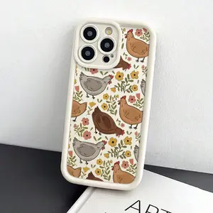 Chicken Pattern Phone Case, Anti-drop Cellphone Protective Case, Total Protective Shockproof Mobile Phone Cover for iPhone, Casing, Accessories
