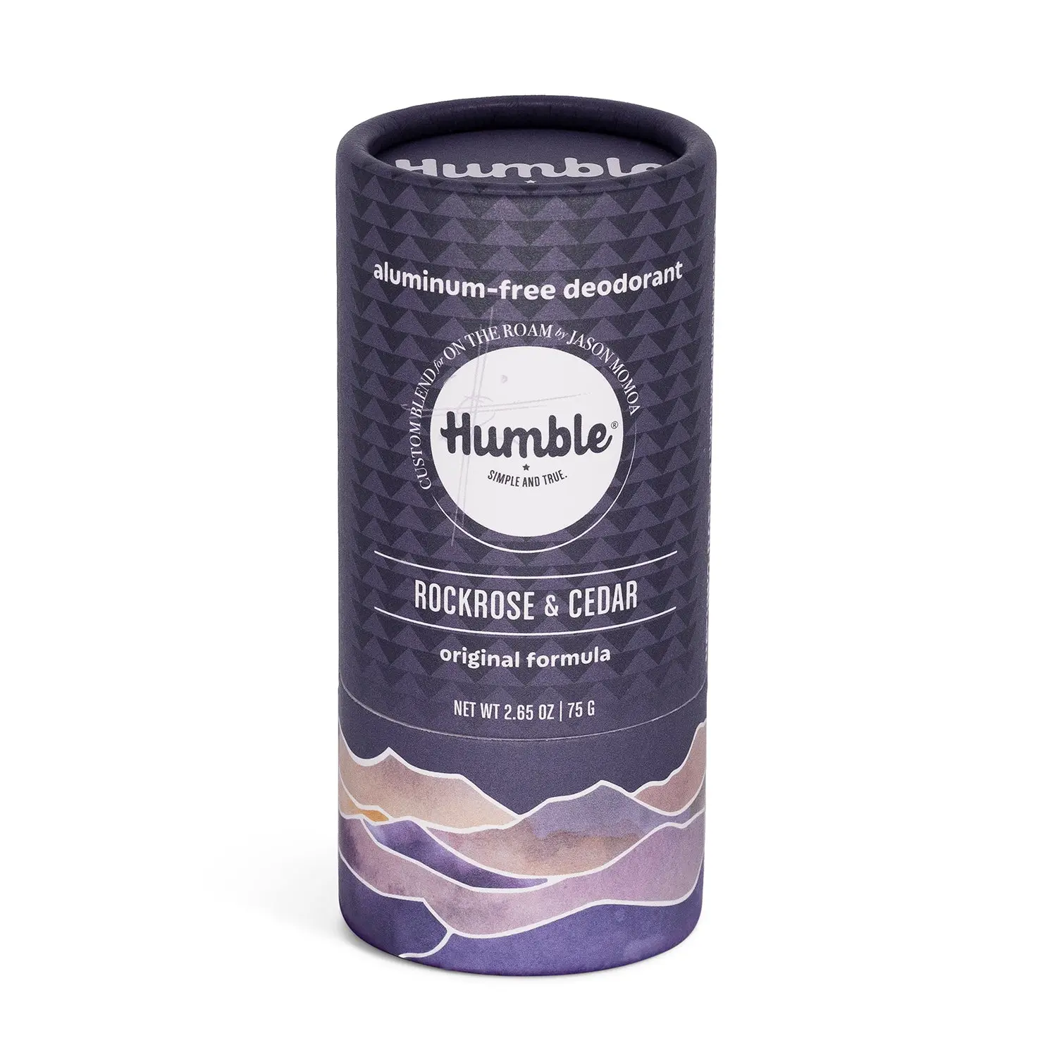 Humble Brands Rockrose & Cedar Aluminum-Free Deodorant - Plastic Free, Long Lasting, Rich Wood Scent 2.65oz (75g)