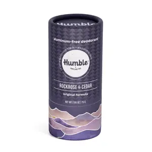 Humble Brands Rockrose & Cedar Aluminum-Free Deodorant - Plastic Free, Long Lasting, Rich Wood Scent 2.65oz (75g)