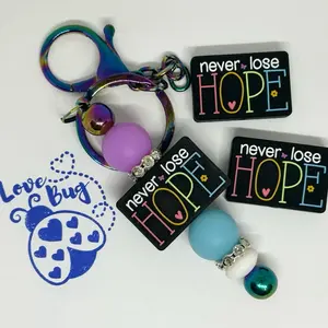 2pcs silicone focals, perfect for pens, wristlets, car charms, keychains, or any other DIY project.