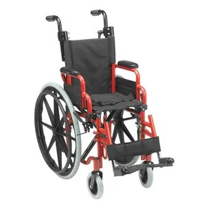 Inspired by Drive  12 in. Wallaby Pediatric Folding Wheelchair, Fire Truck Red