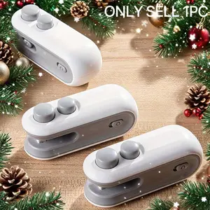 2 in 1 Multifunctional Mini Sealer and Cutter, Portable USB Rechargeable Snack Sealing Machine, Handheld Heat Seal Device for Food Preservation, USB Charging